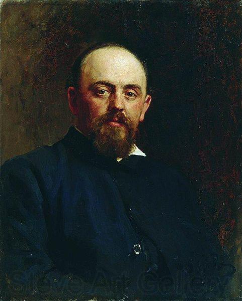 Ilya Repin Portrait of railroad tycoon and patron of the arts Savva Ivanovich Mamontov. Norge oil painting art